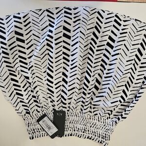 A/X Armani Exchange Black and White Mini Skirt